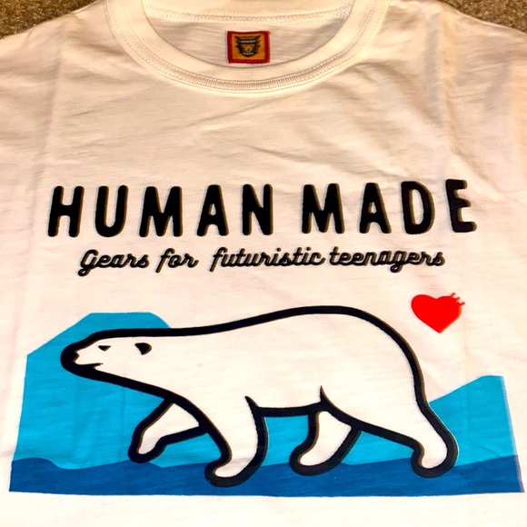 Human Made Polar Bear T-Shirt NWT - Picture 2 of 6